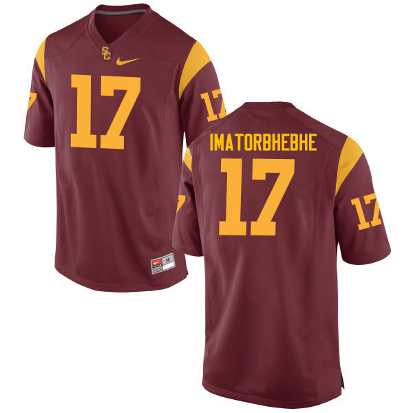 Men #17 Josh Imatorbhebhe USC Trojans College Football Jerseys-Cardinal